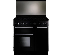 RANGEMASTER Toledo 90 Dual Fuel Range Cooker - Black & Satin